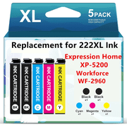 Ink Compatible for Epson Ink Cartridges for Expression Home XP-5200 Workforce WF-2960 Printer ink (5-Pack)