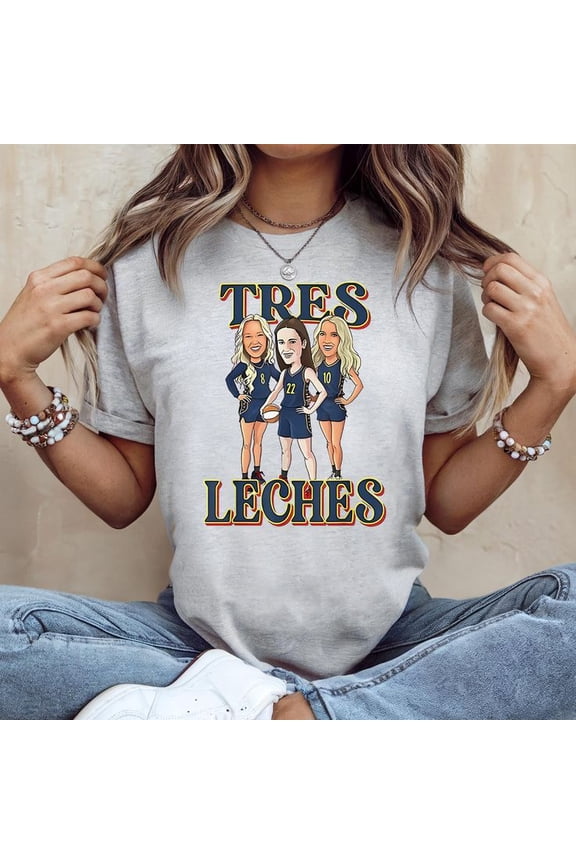 223 - 2D TS - T.res Lec.hes Women's Graphic Tee 100% Cotton by TBun, Full Sizes S-5XL