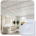 thumbnail image 1 of 223 - Economy 2 ft. x 4 ft. Drop-in PVC Ceiling Tile In Plain White (400 Sq. ft. / Pack) - 50 Pieces, 1 of 16