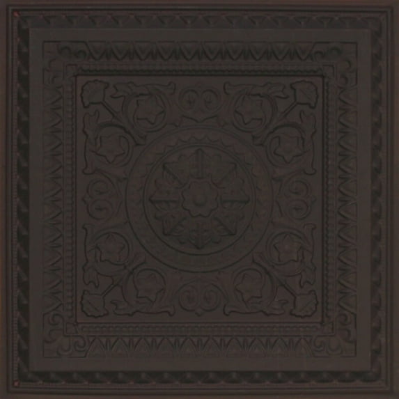 223 - La Scala 2 ft. x 2 ft. PVC Glue-up or Lay in Ceiling Tile in Black (40 sq.ft / Pack) - 10 Pieces