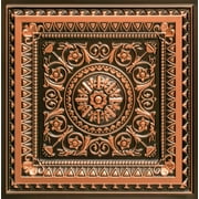 223 - La Scala 2 ft. x 2 ft. PVC Lay-in or Glue-up Ceiling Tile in Antique Copper (100 Sq. ft. / Pack) - 25 Pieces