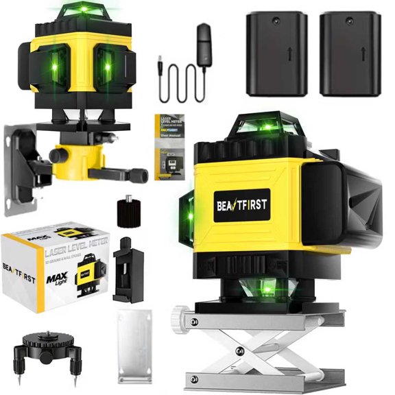 2230029234 16-Line 4D Laser Level, 360 Self-Leveling Rotary Cross Line Laser, High Precision Measuring Tool
