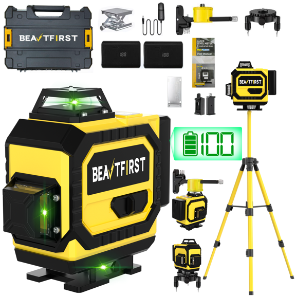 2230029234 16-Line 4D Laser Level, 360 Self-Leveling Rotary Cross Line Laser, High Precision Measuring Tool