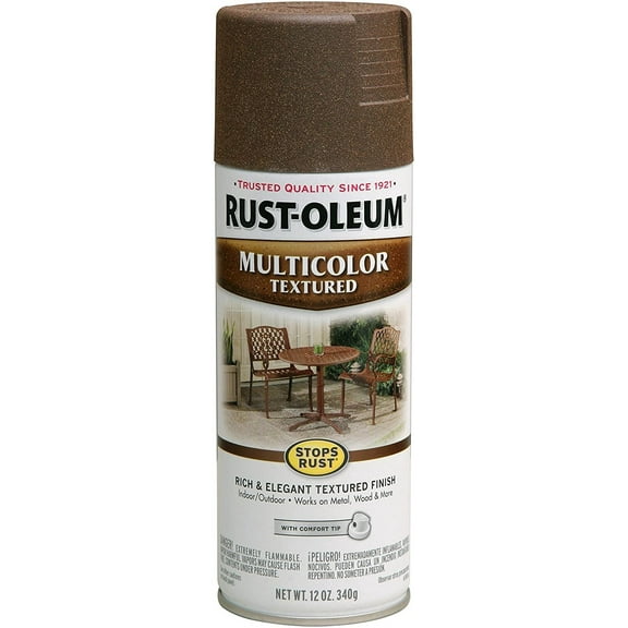 223523 Stops Rust Multi-Color Textured Spray Paint, 12 oz, Autumn Brown New Version
