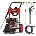thumbnail image 1 of 4000PSI Gas Pressure Washer, 2.6GPM Gas Powered High Pressure Washer with 210CC Engine, 5 Adjustable Nozzles, Onboard Soap Tank, Spray Gun and Wand, 1 of 9