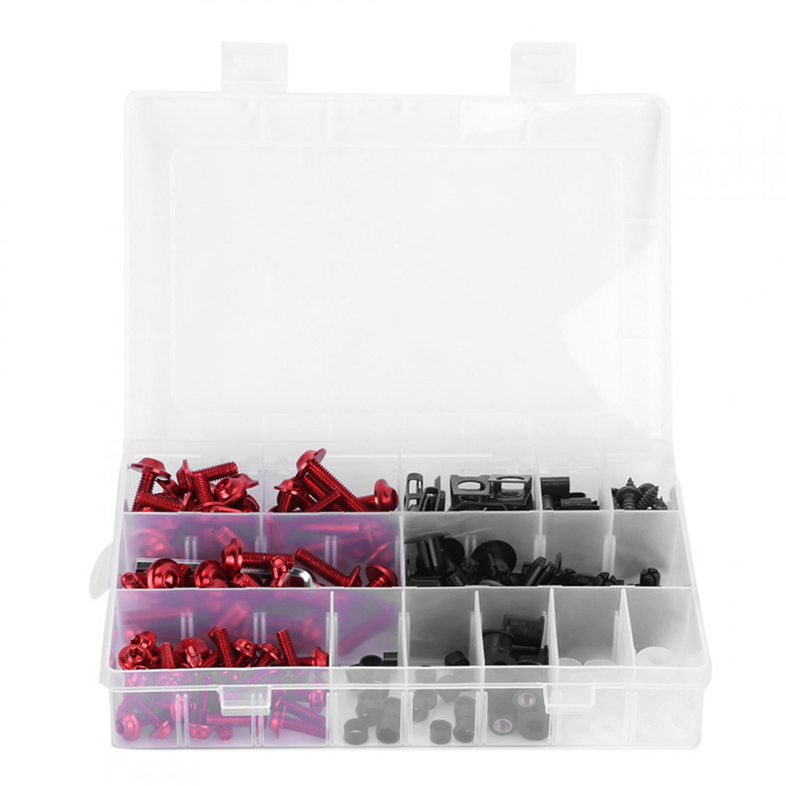 223pcs Motorcycle Fairing Bolts Set Windscreen Screws Nuts Motorbike