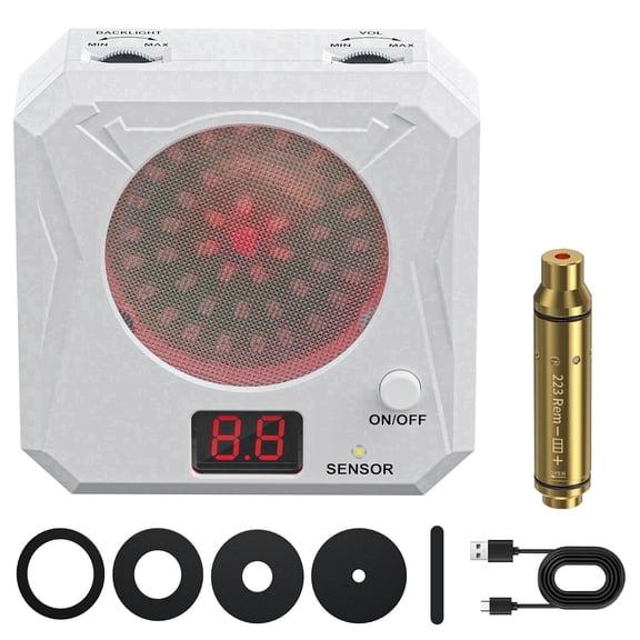 223rem Dry Fire Laser Training System- All-in-one solution — 5 training difficulty levels — Rechargeable design — Features sound and flash feedback — Multiple mounting options — For shooting practice
