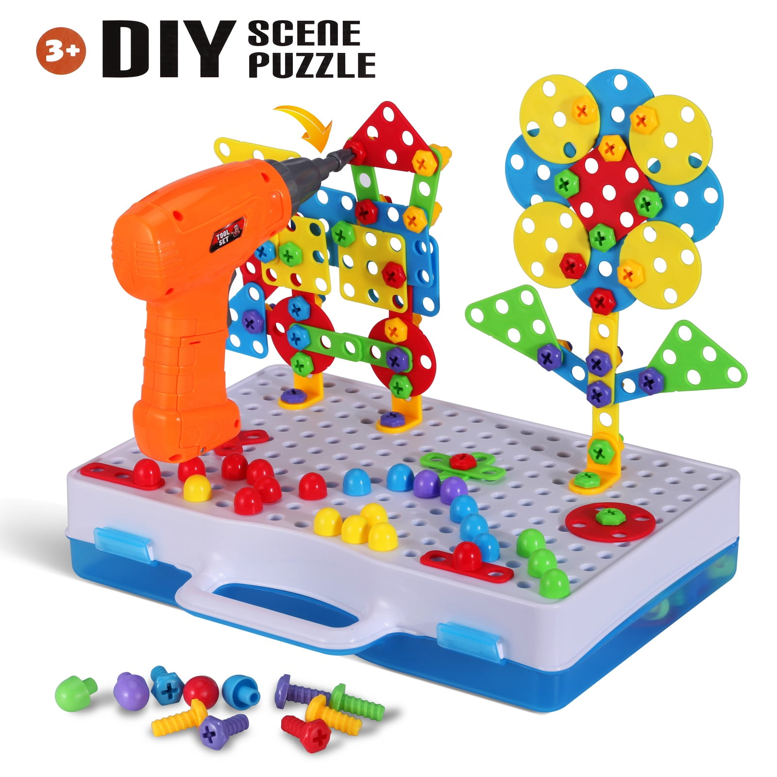 DIY Children Kids Education Toys Puzzle Toys Creative Peg Board
