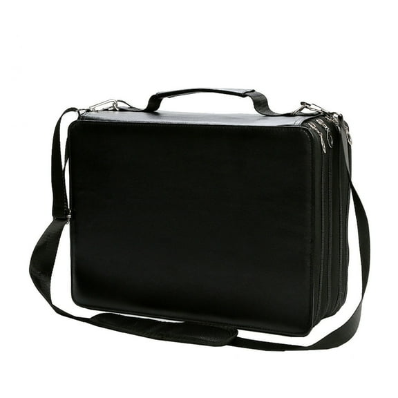 224 Slots Large Capacity Multilayer Marker Case with Shoulder Strap for Permanent Paint Marker Sketch Markers Storage