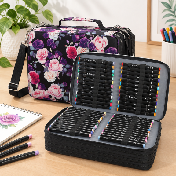 224 Slots Marker Case Lipstick Organizer Markers Holder