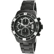 22417 Mens Pro Diver Black Steel Bracelet & Case Quartz Analog Watch