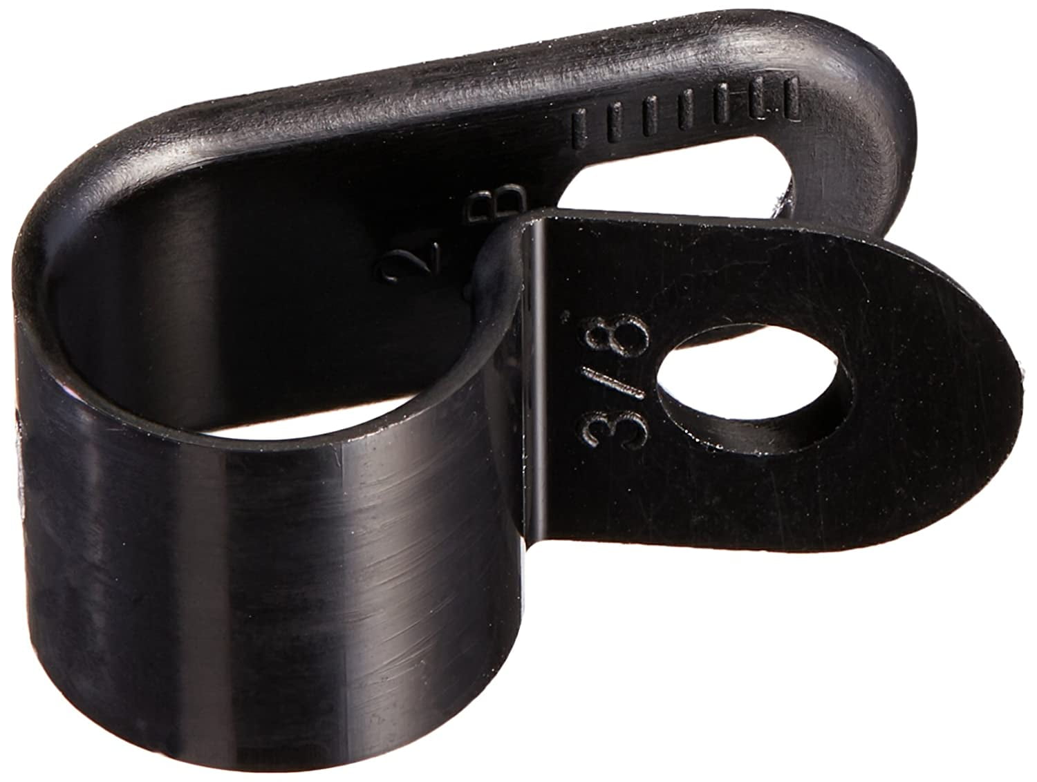 22448 Plastic Cable Clamp, 3/8Inch, UV Black, 10Pack