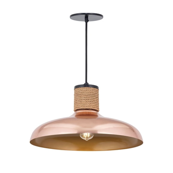22494CP-Maxim Lighting-Bingham - 1 Light Large Pendant-8.5 Inches Tall and 17 Inches Wide-Copper Finish