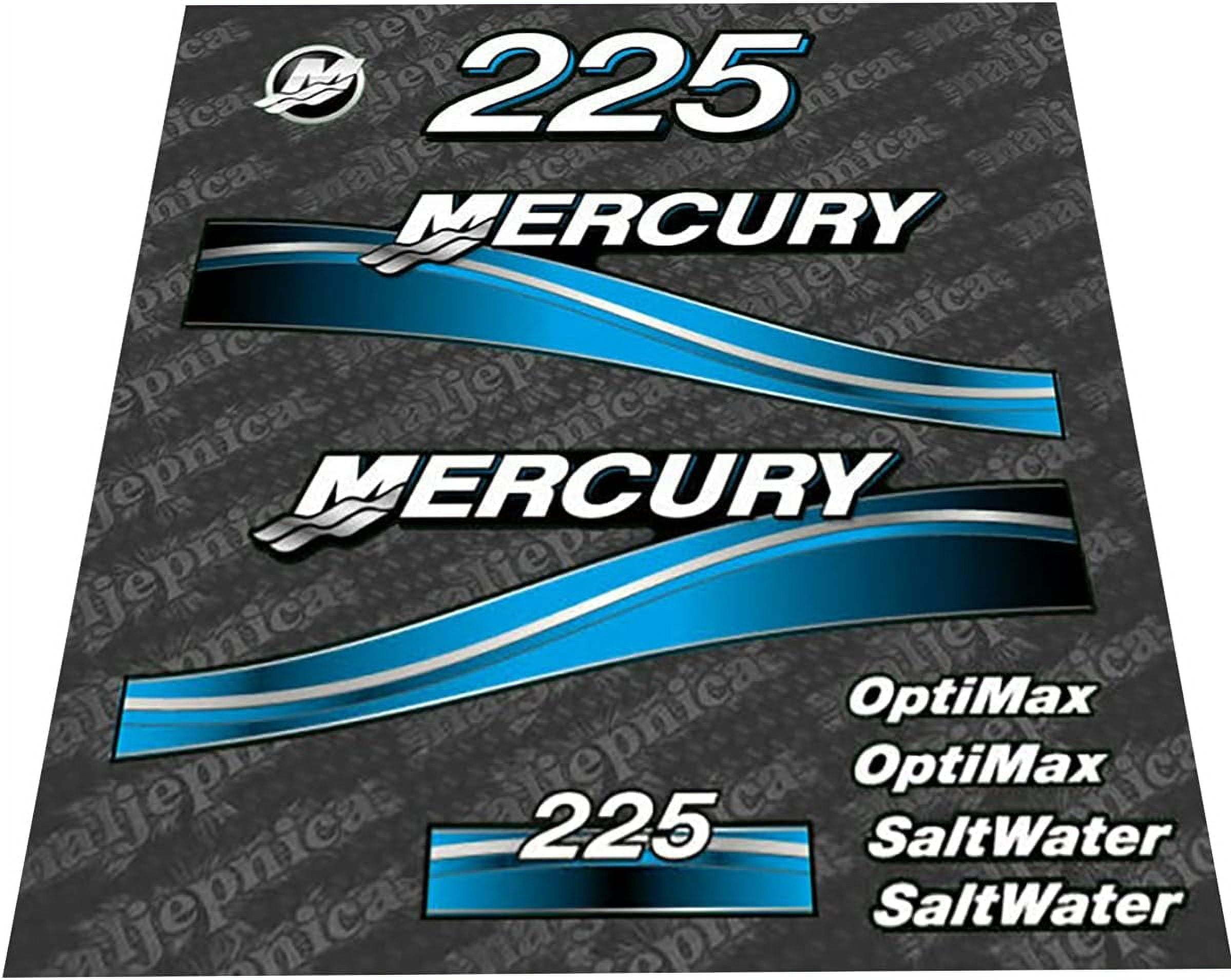 Mercury 100 Outboard Decal Set (1999-2004) - US Flag X-Full2 Replacement Stickers