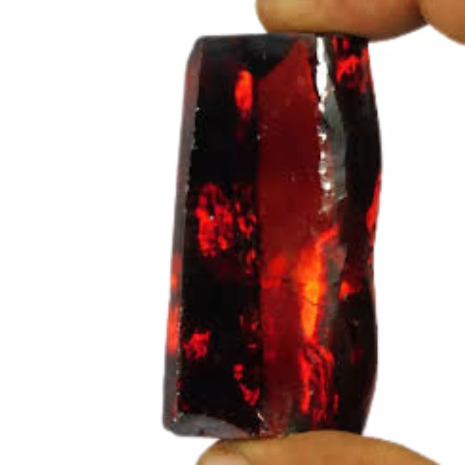 225 Ct Raw Uncut Red Garnet Gemstone - Natural Rough Stone for DIY Jewelry