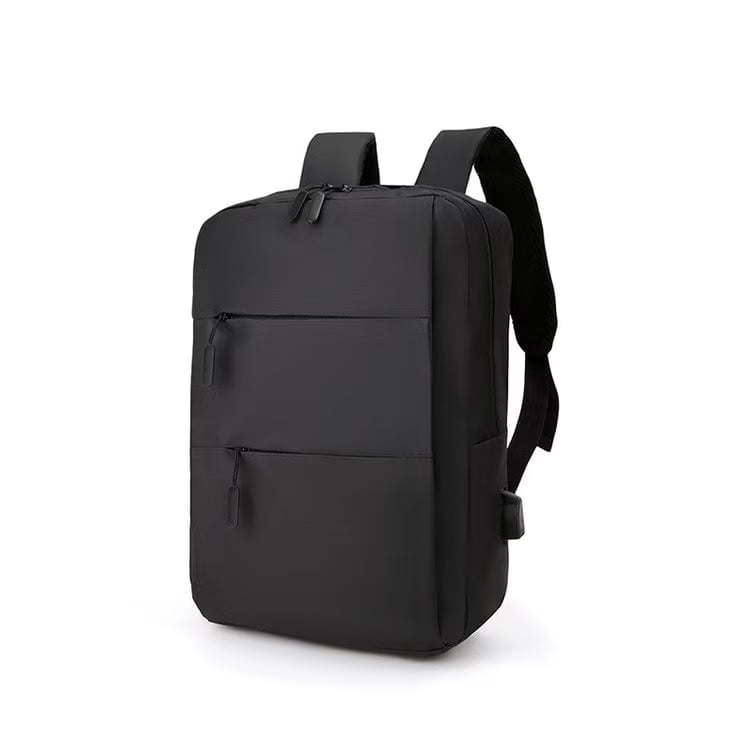 225-Multi - Pocket Convenient Office Double - Zip Backpack(black ...