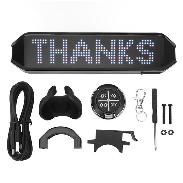 225 X 55 X 15mm Color LED Sign 4 Modes APP Control Programmable Bike