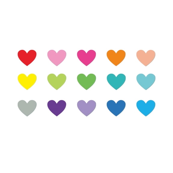 2250pcs Mini Heart Stickers – 15 Assorted Colors, Self-Adhesive Love Shape Labels for Valentine’s Day, Wedding Cards, Scrapbooking & Envelopes