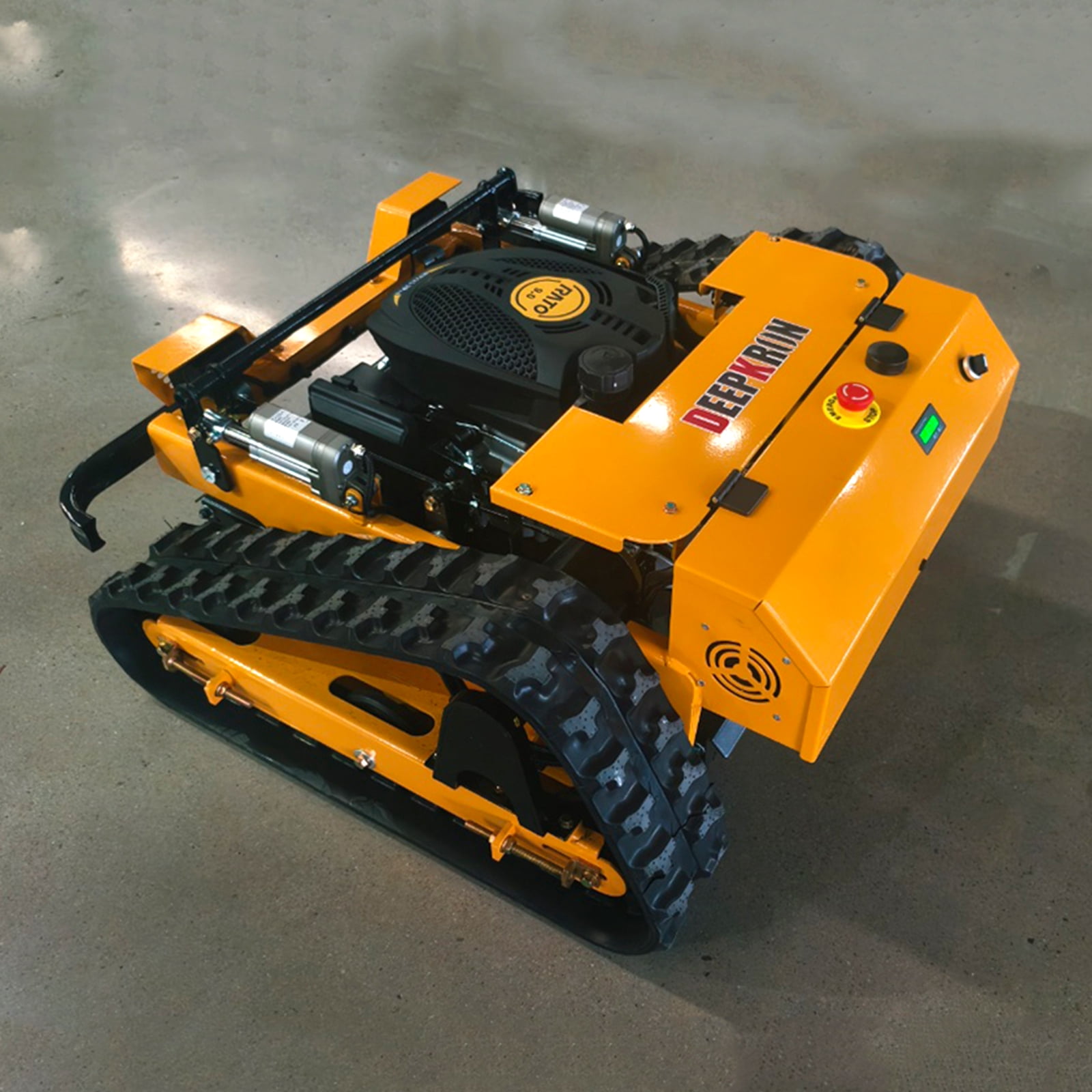 225CC 9HP 22" Robotic Remote Control Gas Lawn Mower Tracked 4WD Zero-Turn Slope