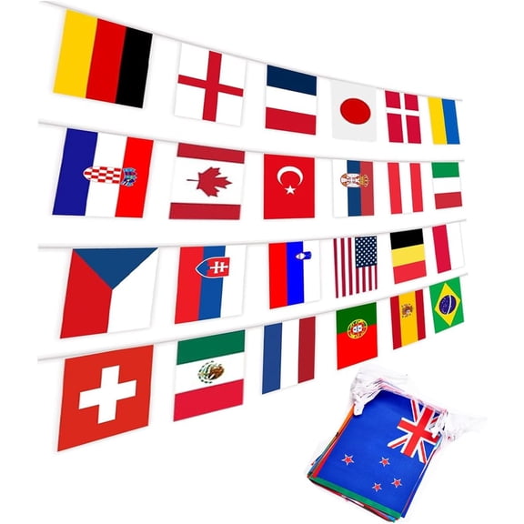 226 Countries International World Flags Banner String Small Mini National Bunting Handing Flags,All Countries Flags for Classroom,Olympic,Bar,Clubs,School,Sports Events, Grand Opening, Party Decorati