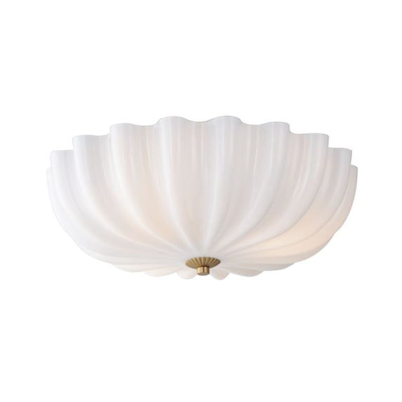 22650WTNAB Maxim Lighting Bundt - 3 Light Semi-Flush Mount-5.75 Inch Tall and 15.5 Inch Wide