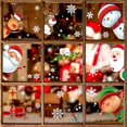 thumbnail image 1 of 227 PCS Christmas Snowflake Window Clings Decoration, Christmas Window Stickers, Indoor Xmas Party, Snowflake Santa Claus Reindeer Decals, Thanksgiving Party Décor, Winter Holiday Decor Home Party., 1 of 7
