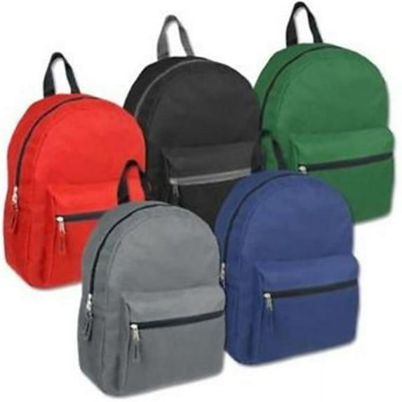2273642 15 in. Wholesale Promo Backpack, 5 Assorted Color - Case of 24