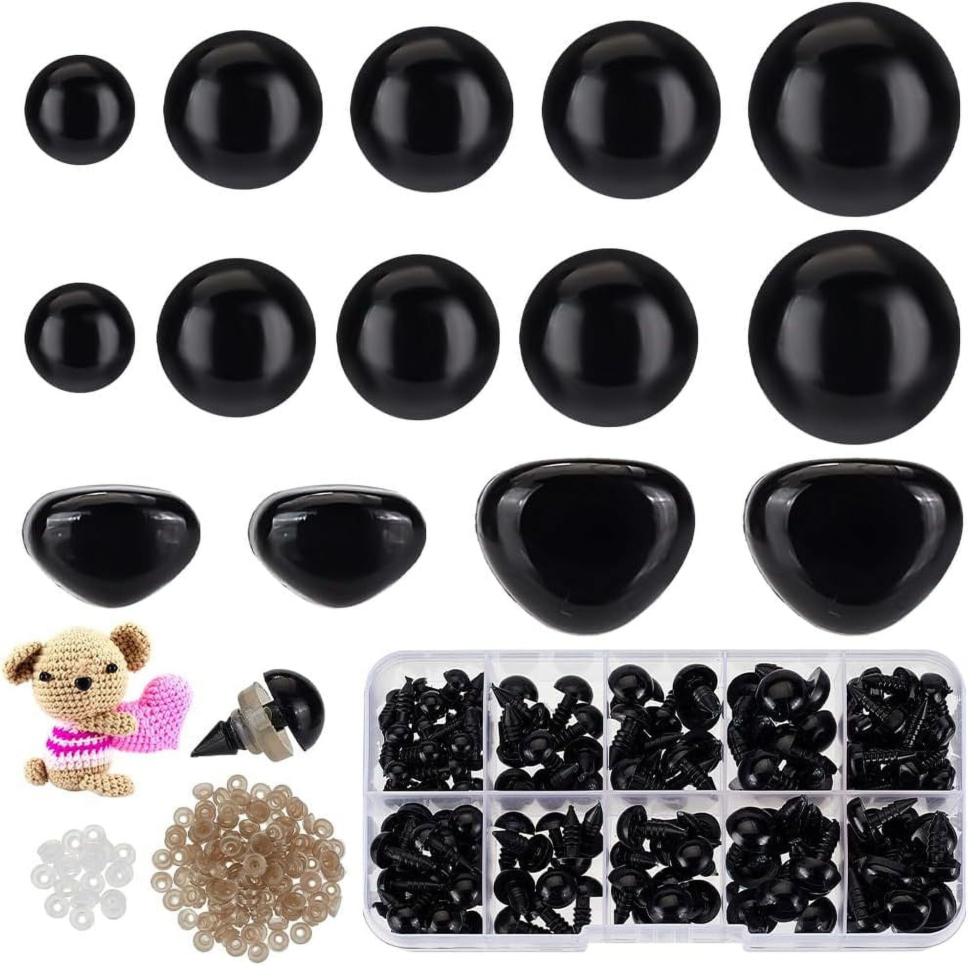 227PCS Safety Eyes and Noses for Amigurumi with Washers 611.5mm Craft