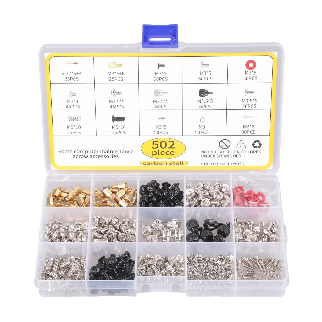 228/280/360Pcs Computer Assemble Fan Hand Screw Bolt Standoff Washer ...