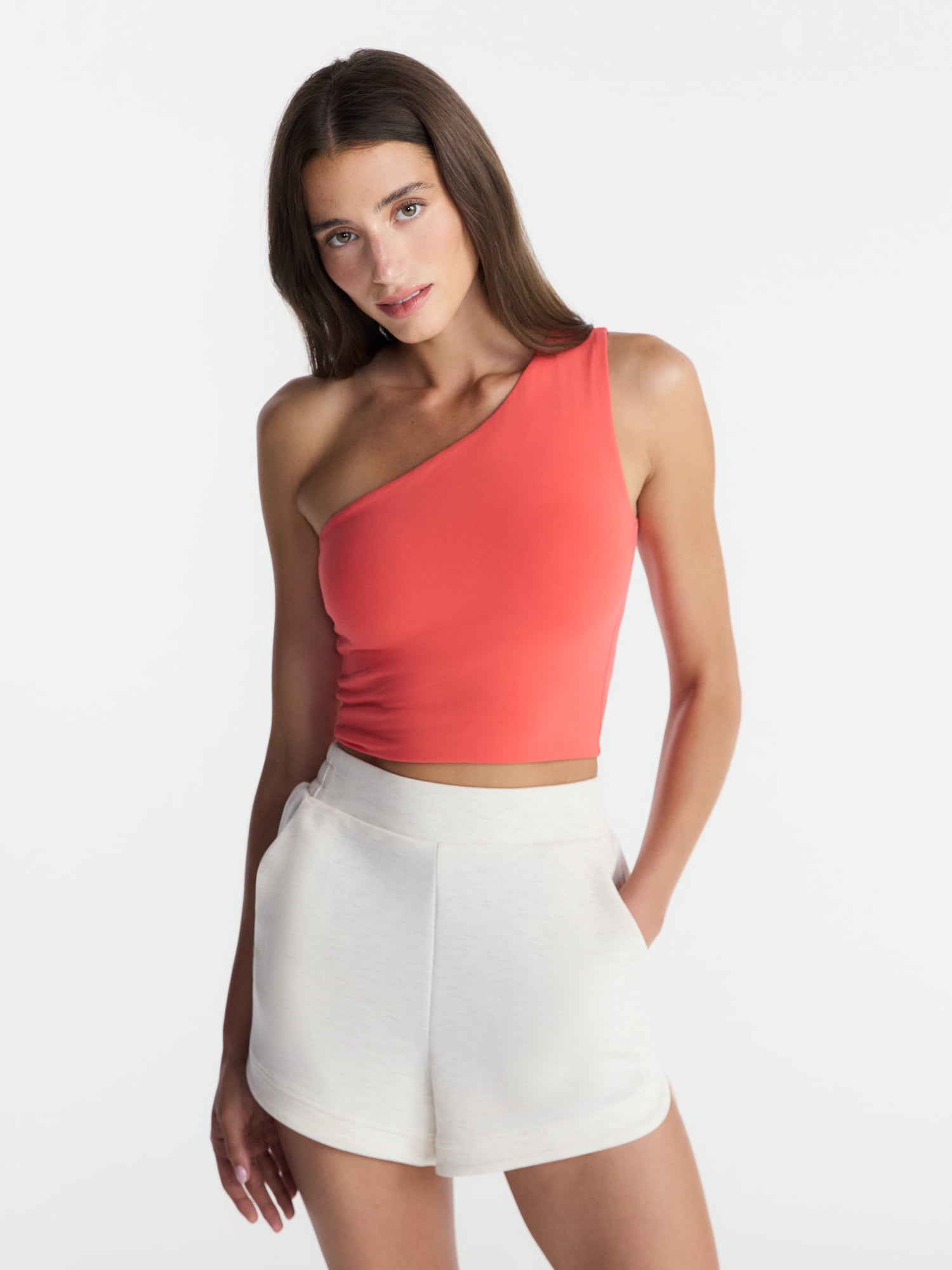 Avia Women's One Shoulder Sports Bra, Sizes XS-XXXL