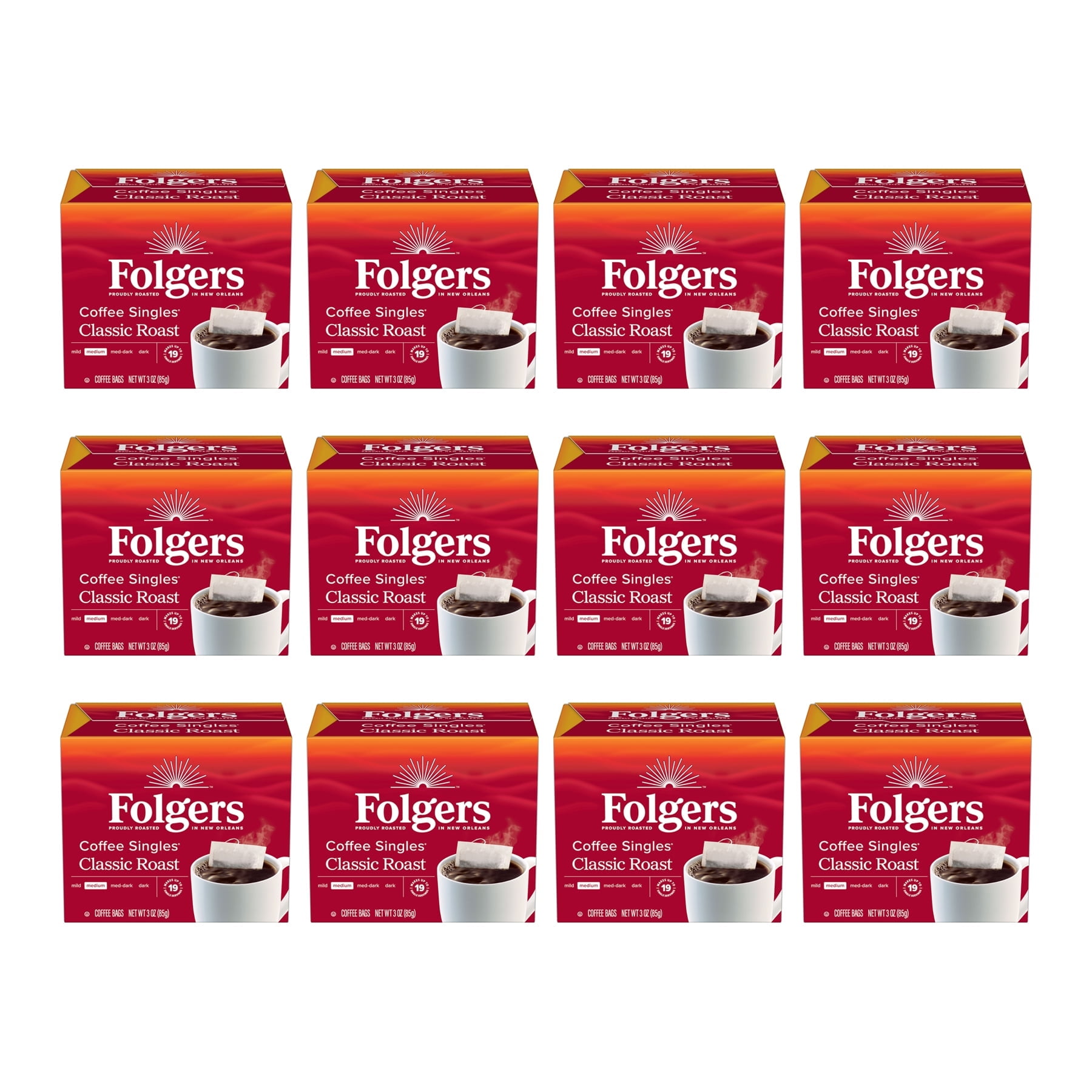 AT COFFEE 6袋セット Folgers Classic Roast Coffee K-Cup Pods, 228 Units, Medium