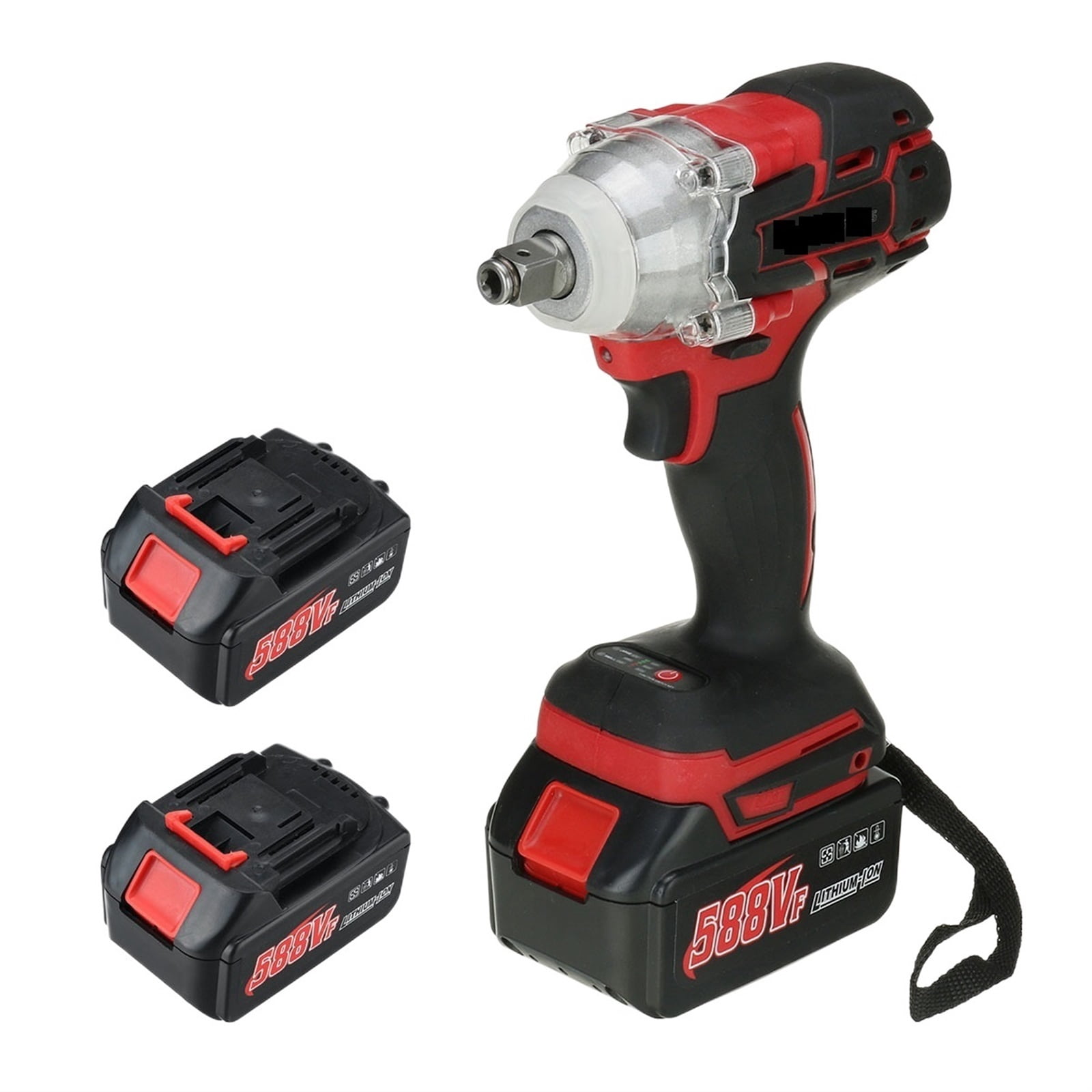 22800mAh 588VF Brushless Cordless Electric Impact Wrench 1/2 inch Wrench Power Tools Compatible For Rechargeable Battery ,Efficient Cutting