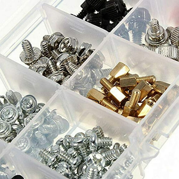 228Pcs Pc Screw Standoff Set Kit Replacement Parts For Computer Case Hard Drive Motherboard Cooler Repair Screw Set Smile Home