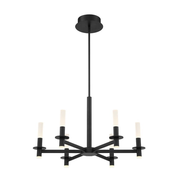 38440-021 Eurofase Lighting Torna - 228W 6 LED Chandelier in Transitional Style - 27.5 Inches Wide by 17.25 Inches High-Matte Black Finish