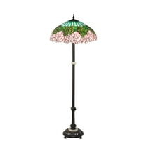229130 Meyda 62" High Tiffany Cabbage Rose Floor Lamp