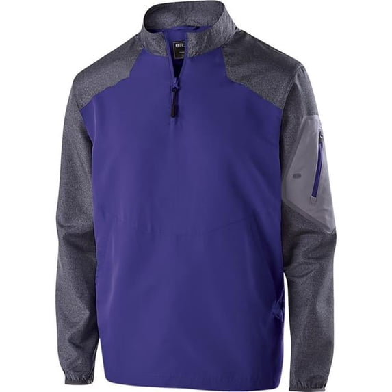 229155-Carbon Print- Purple-3X Raider Pullover, Carbon Print & Purple - 3X
