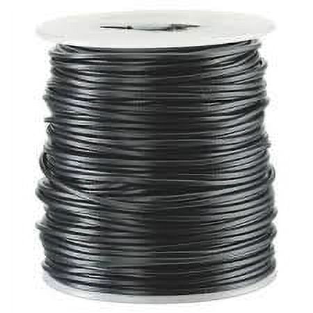 22AWG MILW76D TYPE MW BLACK SOLID CONDUCTOR HOOKUP WIRE 100 FOOT ROLL 1000V 80C - 22MS-100-BLACK