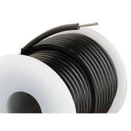 22AWG MILW76D TYPE MW BLACK STRANDED (7X30) HOOKUP WIRE 100 FOOT ROLL 1000V 80C - 22M-100-BLACK