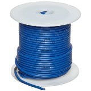 22AWG MILW76D TYPE MW BLUE SOLID CONDUCTOR HOOKUP WIRE 100 FOOT ROLL 1000V 80C - 22MS-100-BLUE
