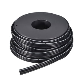 22AWG Silicone Ribbon Cable 4Pin 22 Gauge Flat Cable Silicone Wire 7.5m/24.6ft Black Stranded Tinned Copper Wire