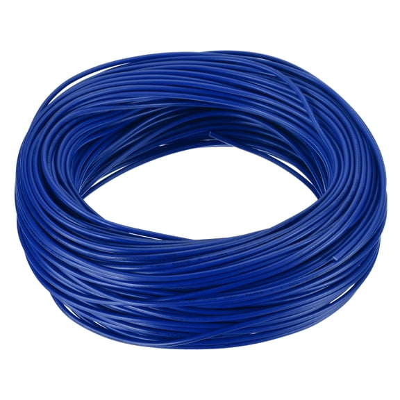 Uxcell 22AWG 22 Gauge Stranded Hook-Up Wire PVC Tinned Copper Wire 164ft Blue