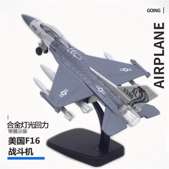 22CM American F-16 New Alloy Fighter Aircraft Model Toy Children's Gift Recommendation Favorite Festival