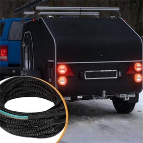 22FT 4 Pin 5 Wire Trailer Wiring Harness, 4 Way Flat Trailer Light Connector Wire Kit With Ground Wire For RV, Boat, Utility Trailer And Vehicle Lighting Connections,As Shown