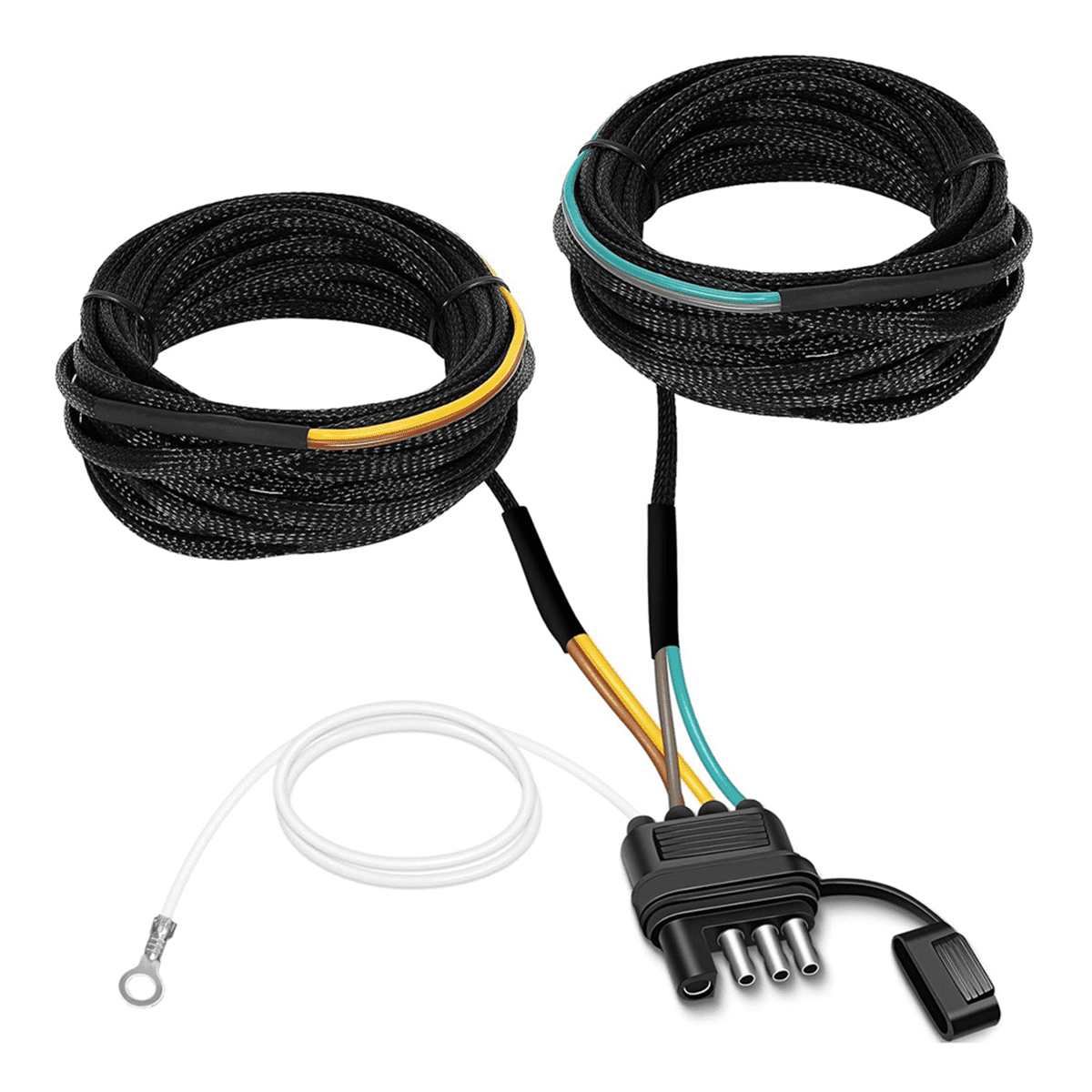 22FT 4 Pin 5 Wire Trailer Wiring Harness,Trailer Light Kit Harness ...