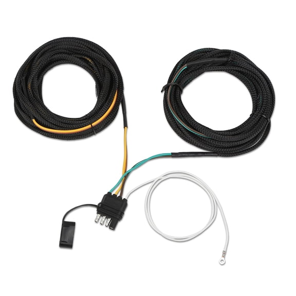 22Ft 4 Pin 5 Wire Flat Trailer Wiring Harness Kit Copper Wire Wishbone Style Fit for Boat ATV Trailer Tail Light