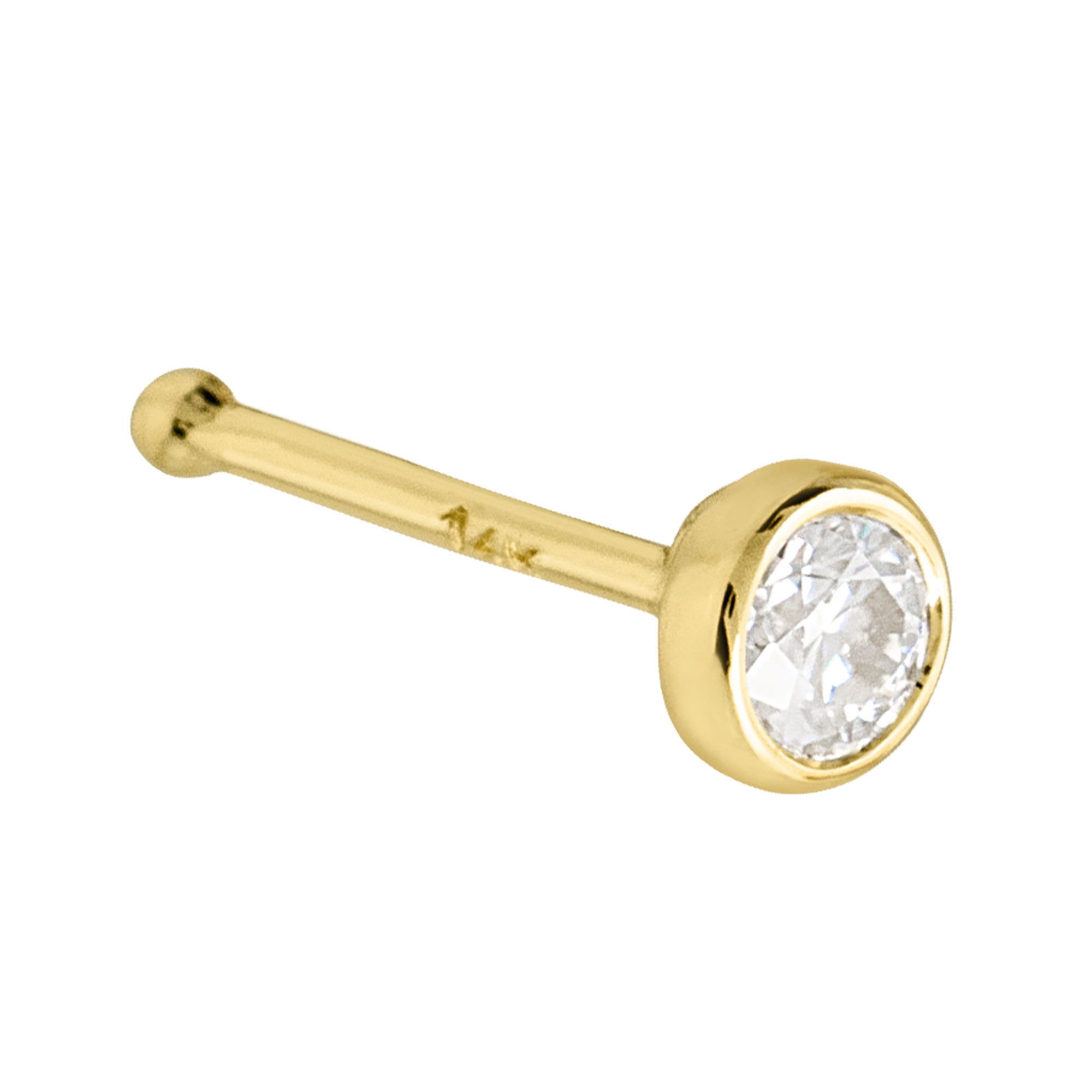 Jewelry Avalanche Natural Australian Opal Nose Stud 22G 14K