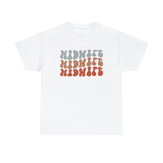 22Gifts Midwife Midwifery Retro 70s Shirt, Gifts, Tshirt