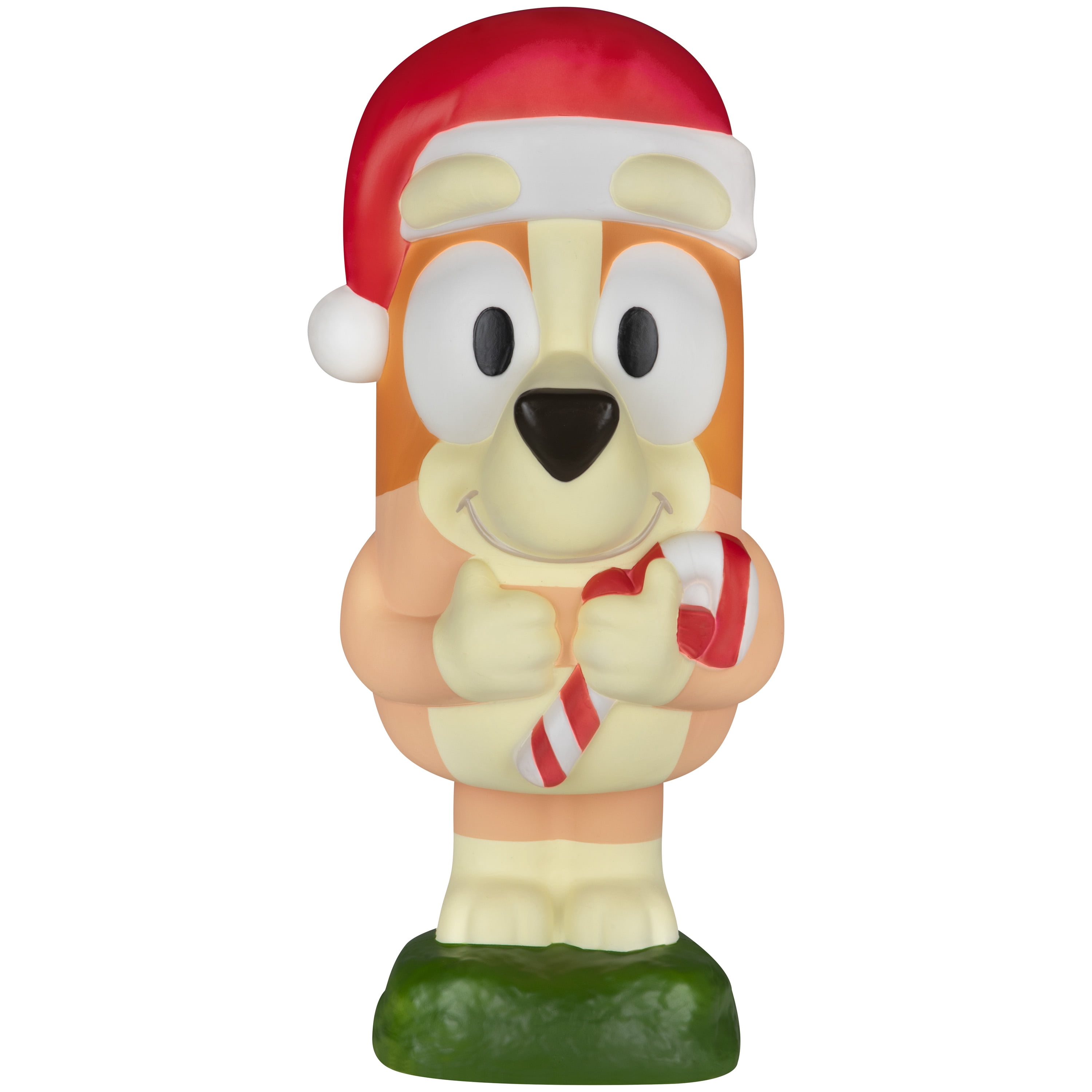 Bingo with Candy Cane Bluey 22-Inch LED Blow Mold Christmas Decoration – Indoor/Outdoor Holiday Décor