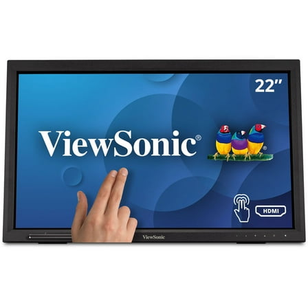 ViewSonic TD2223 22 Inch 1080p 10-Point Multi IR Touch Screen with Eye Care HDMI, VGA, DVI and USB Hub