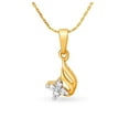 thumbnail image 1 of 22K/18K Real Certified Fine Yellow Gold Ravishing CZ Womens Pendant, 1 of 1